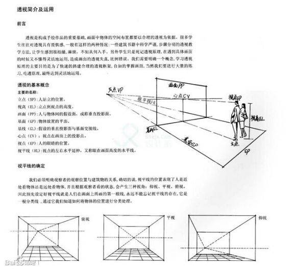 一点透视练习_透视基础入门_透视基础教学