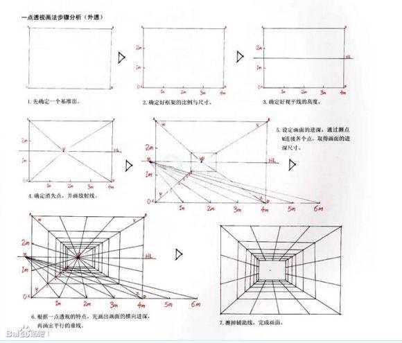 透视基础入门_透视基础教学_一点透视练习
