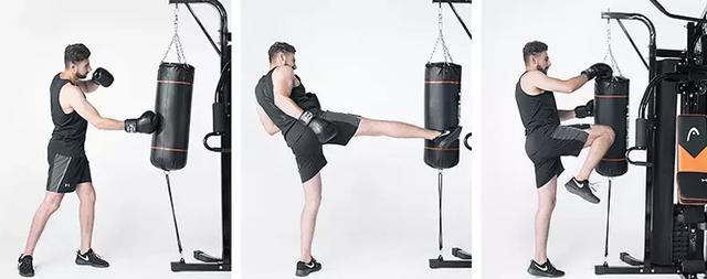 三人站综合器械怎么用_三人站综合训练器安装_三人站健身器材使用图解