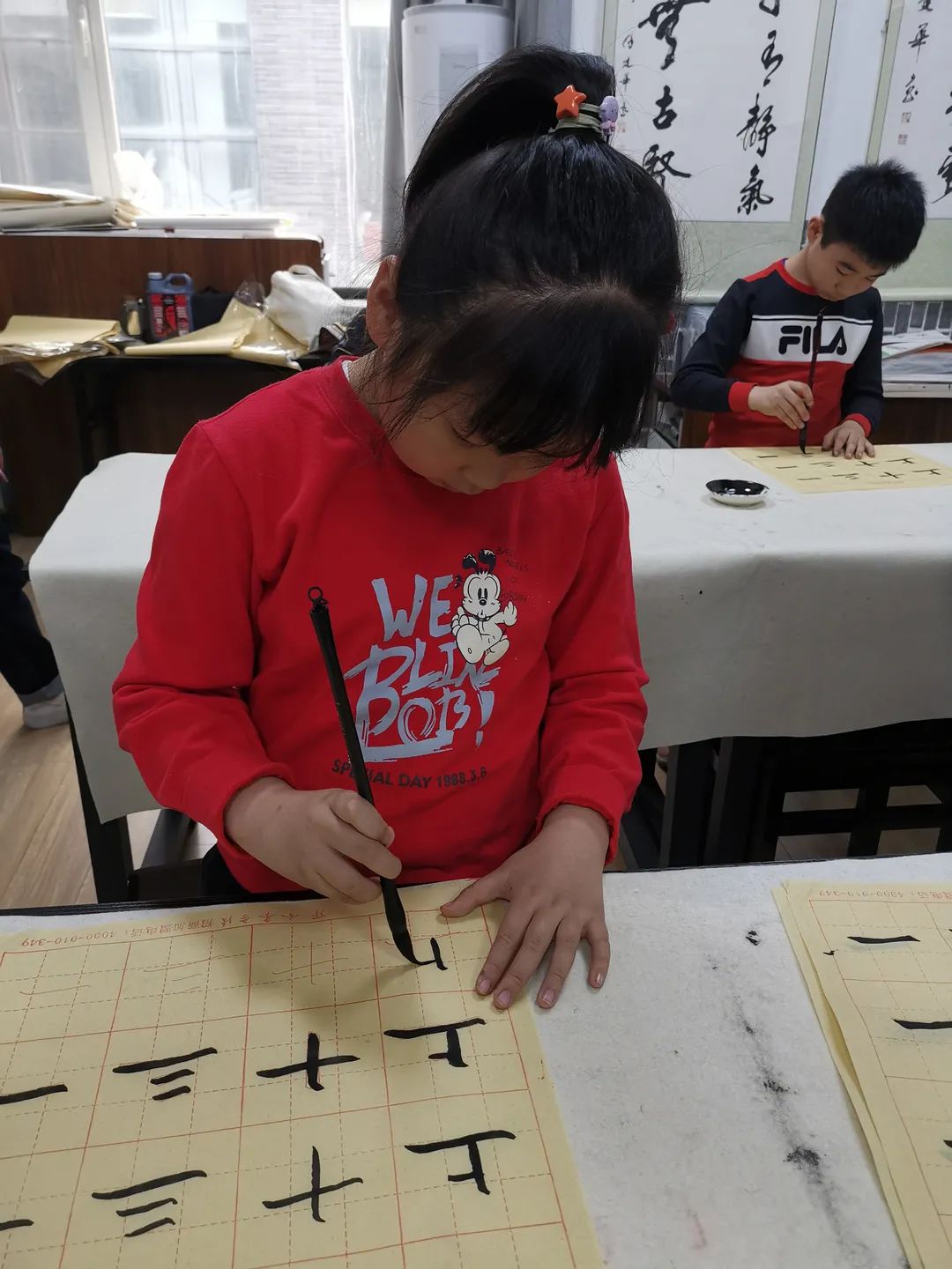 儿童书法基础_儿童书法练习_书法儿童