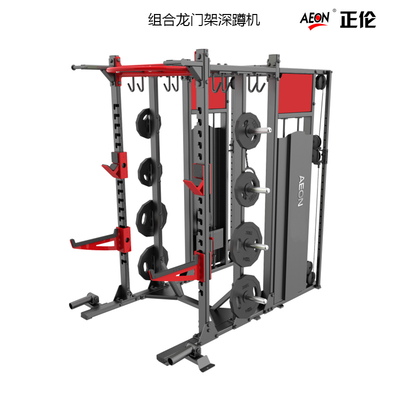 开元棋盘财神捕鱼官网版下载2023 AEON正伦GS-761多人站多功能飞鸟龙门架深蹲机商用健身器材批发团购