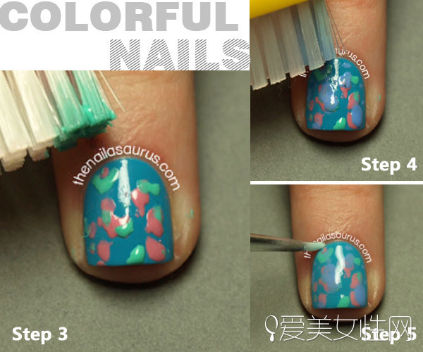 指甲彩绘基础练习_旧牙刷美甲教程_美甲彩绘技巧
